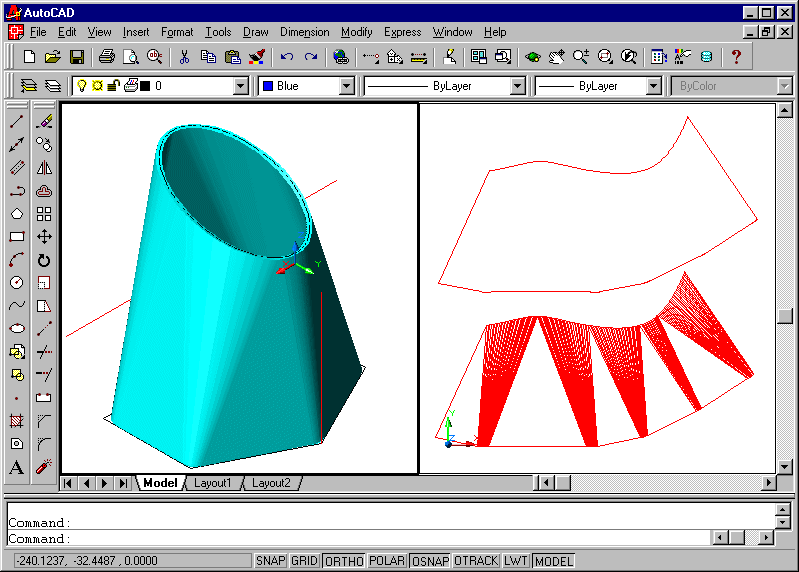 First choose the object to 3D Plane TRIM